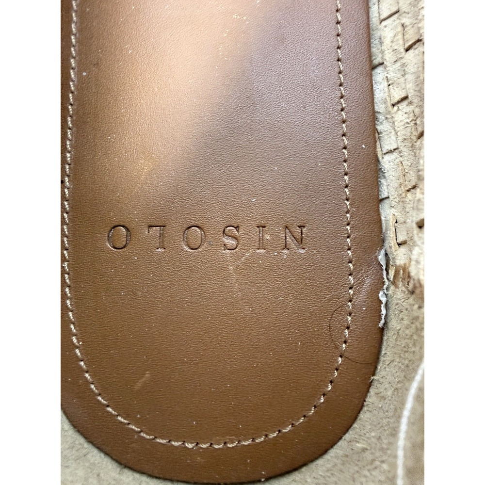Nisolo Alejandro Shoes Mens Size 10 Brown Woven Leather Loafers Slip On Casual - Picture 6 of 8